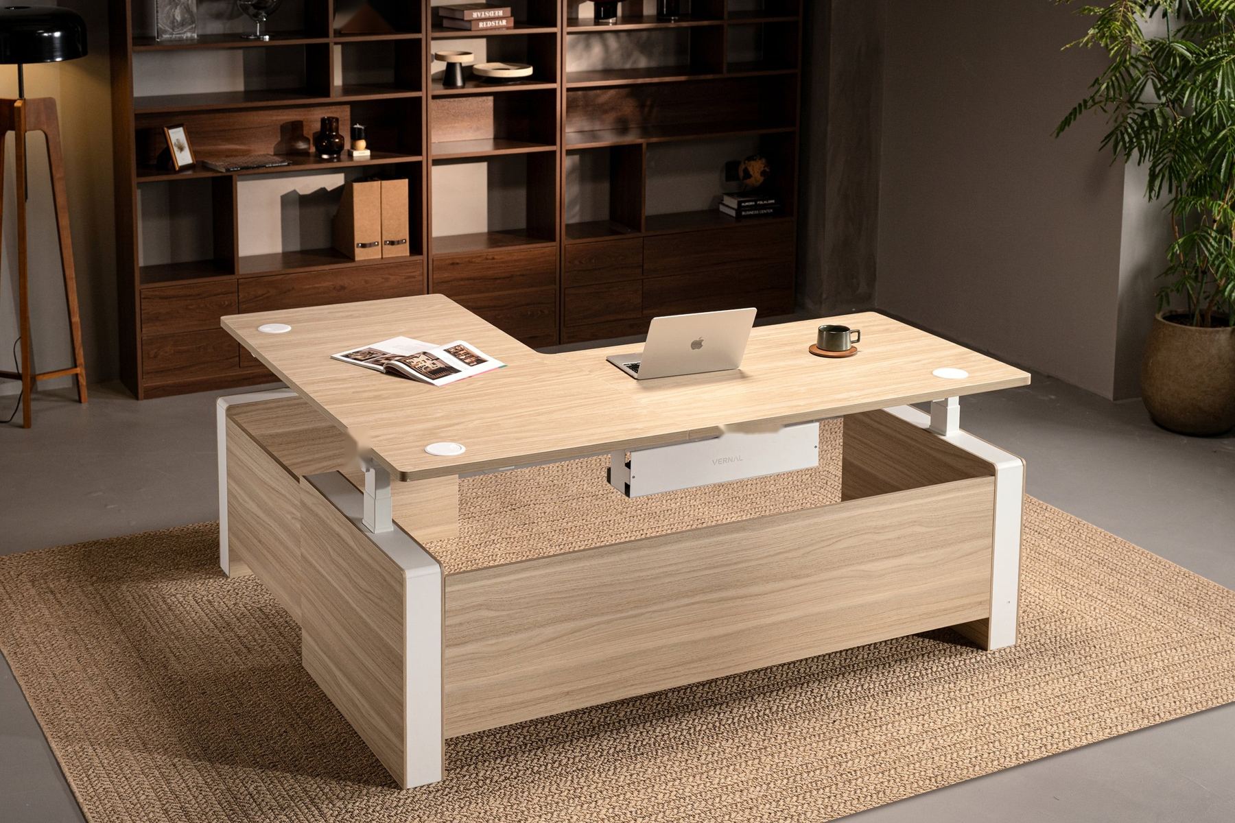 OS Summit in Light Walnut with white frame